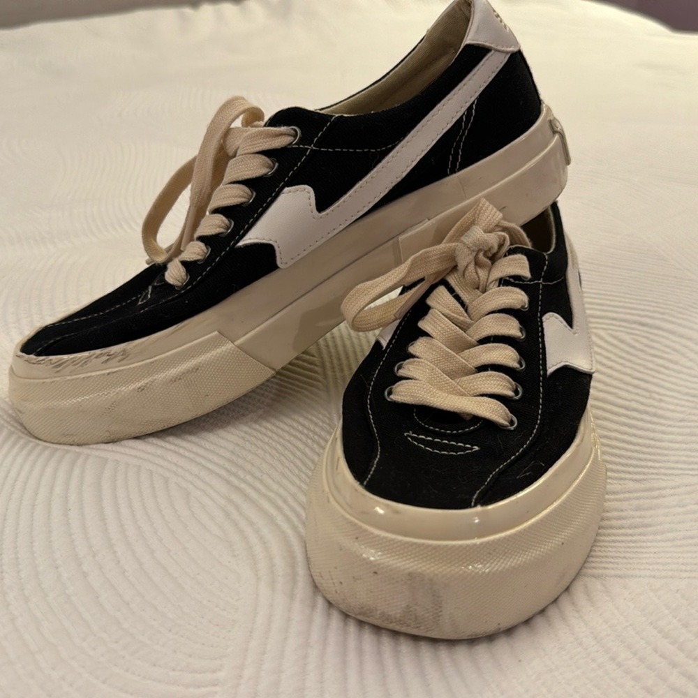 Stepney Workers Club Dellow S-Strike Canvas Sneakers - Black White - Size 39